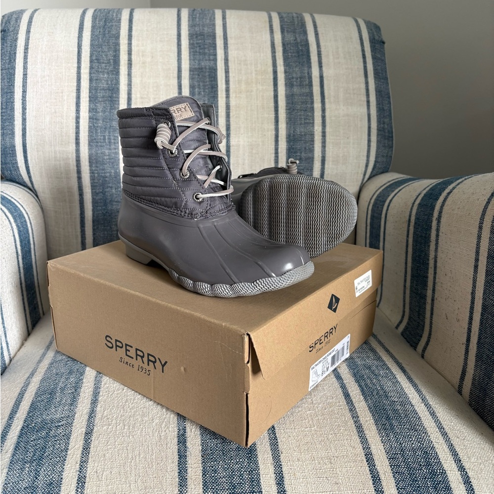 Sperry Gray Duck Boots